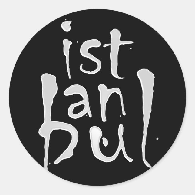 PEGATINA de ESTAMBUL (Anverso)