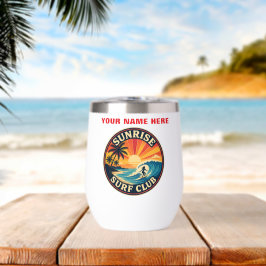 Pegatina de estilo insignia del Sunrise Surf Club