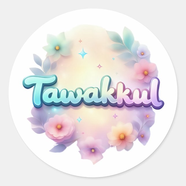 Pegatina de estilo Tawakkul Pastel Kawaii - Mot is (Anverso)