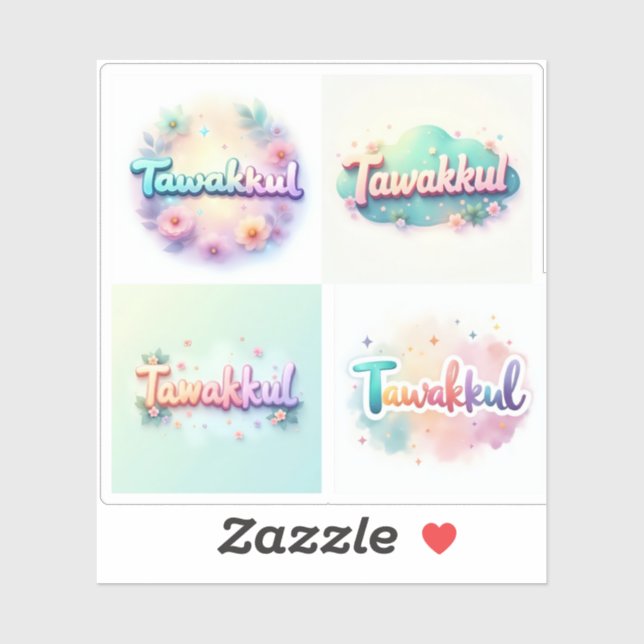 Pegatina de estilo Tawakkul Pastel Kawaii - Mot is (Hoja)
