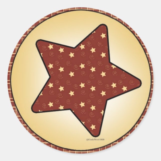 Pegatina de Estrella Occidental (Anverso)