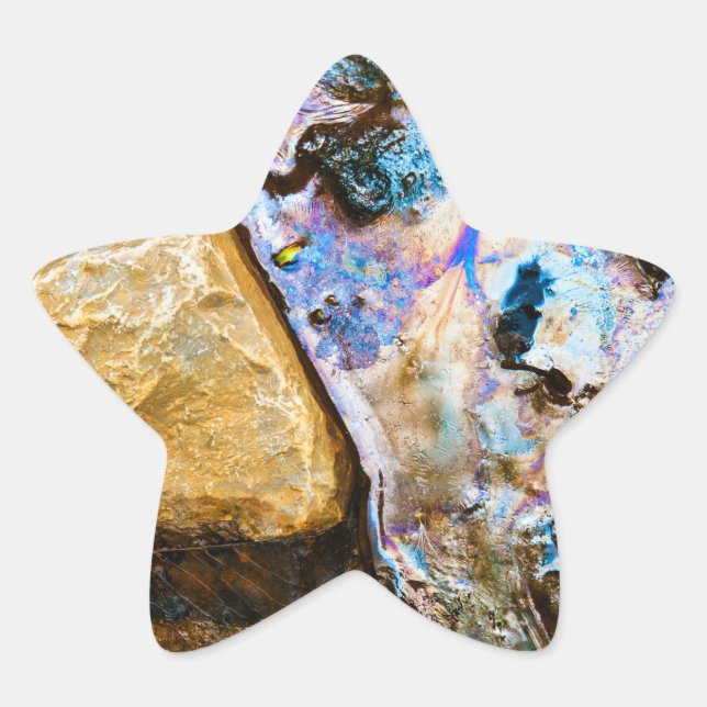 pegatina de estrellas de agua de naturaleza abstra (Anverso)