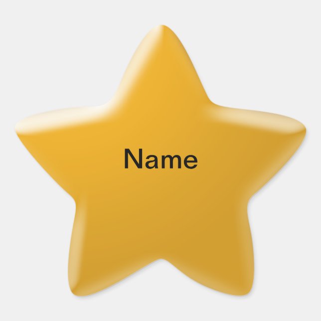 Pegatina de estrellas de nombres personalizado (Anverso)
