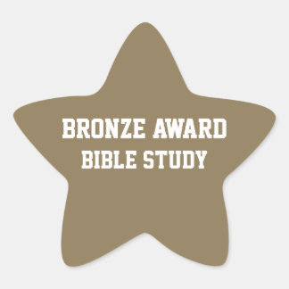 Pegatina de estudio de la Biblia del Premio BRONZE