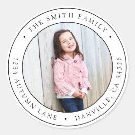 Pegatina de etiqueta de dirección de devolución de