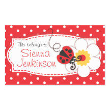 pegatina de etiqueta de nombre de identificación o