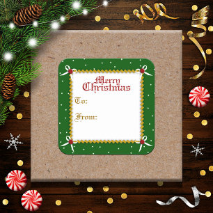 Pegatina de etiqueta de regalo de Navidad ingenios