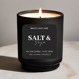 Pegatina De Etiqueta De Vela personalizado Blanco