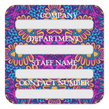 PEGATINA DE ETIQUETA DEL PERSONAL PARA LA EMPRESA