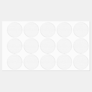 Pegatina de etiqueta redonda minimalista elegante