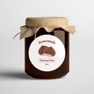 Pegatina de etiquetas de apretón de castañas edita