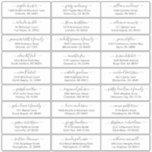 pegatina de etiquetas de dirección de invitado de<br><div class="desc">Fácil de personalizar,  nombres y direcciones / pegatinas individuales de etiquetas de direcciones de envío de bodas para los huéspedes.</div>