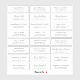 pegatina de etiquetas de dirección de invitado de 