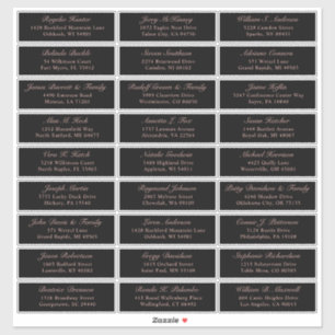 pegatina de etiquetas de dirección de invitado de 