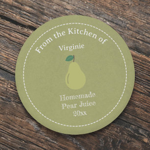 Pegatina de etiquetas de jugo de oreja kraft y rus