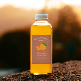 Pegatina de etiquetas de jugo Kraft y Rustic Naran