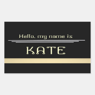Pegatina de etiquetas de nombre Hola mi nombre es