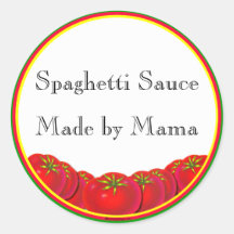 Pegatina de etiquetas de Personalizable de salsa d