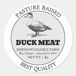 Pegatina de etiquetas de Personalizado de carne de