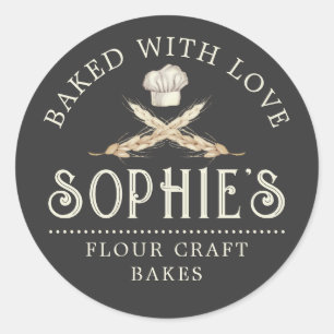 Pegatina de etiquetas de producto negro con el log