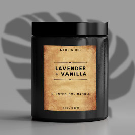 Pegatina de etiquetas de productos de velas modern