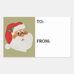 Pegatina de etiquetas de regalo de color negro San