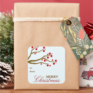 Pegatina de etiquetas de regalo de Navidades de la