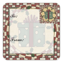 Pegatina de etiquetas de regalo para navidades