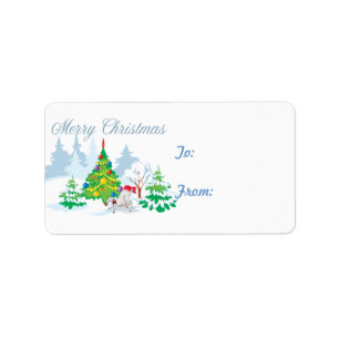 Pegatina de etiquetas de regalo para Navidades de 