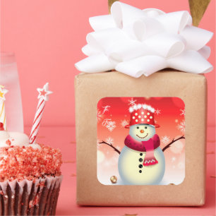 Pegatina de etiquetas de regalo para navidades-Sno