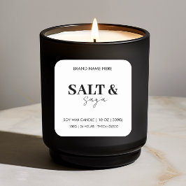 Pegatina de etiquetas de velas de personalizado