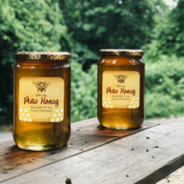 Pegatina de etiquetas editables a base de miel cas