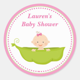 Pegatina de etiquetas favoritas Baby Shower Pea Sw