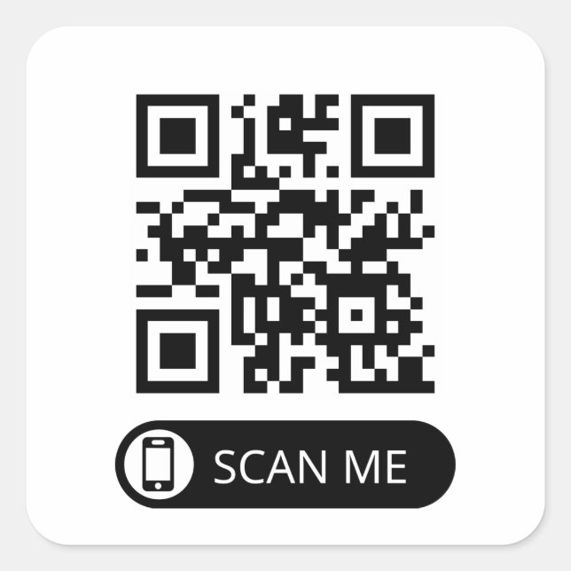 Pegatina de exploración de código QR (Anverso)