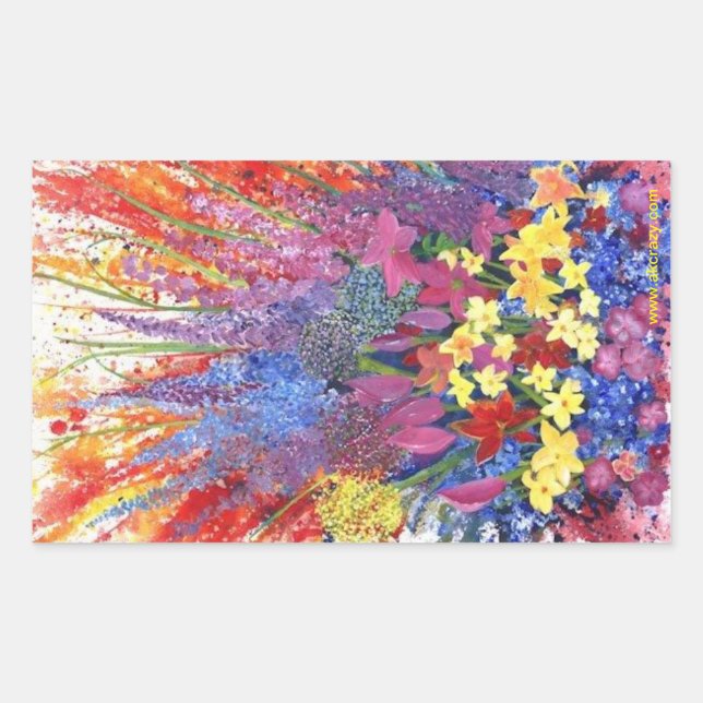 pegatina de explosión floral de alaska (Anverso)