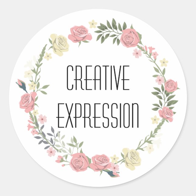 Pegatina de expresiones creativas (Anverso)