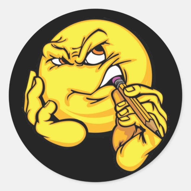 Pegatina de expresiones de pensamiento personaliza (Anverso)