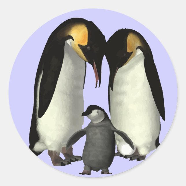 Pegatina de familia Penguin (Anverso)