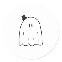 Pegatina de fantasma de corte