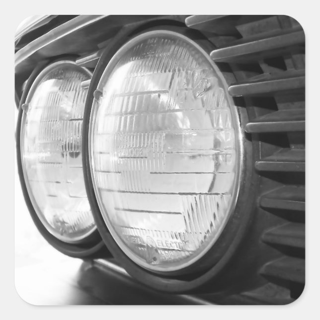 Pegatina de faros BMW de época (Anverso)