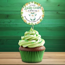 Pegatina de Favor de Baby Shower irlandés con enca