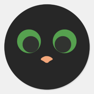 Pegatina de felinos de Halloween para zócalo pop