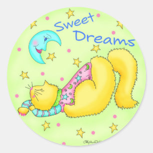Pegatina de felinos Sweet Dreams