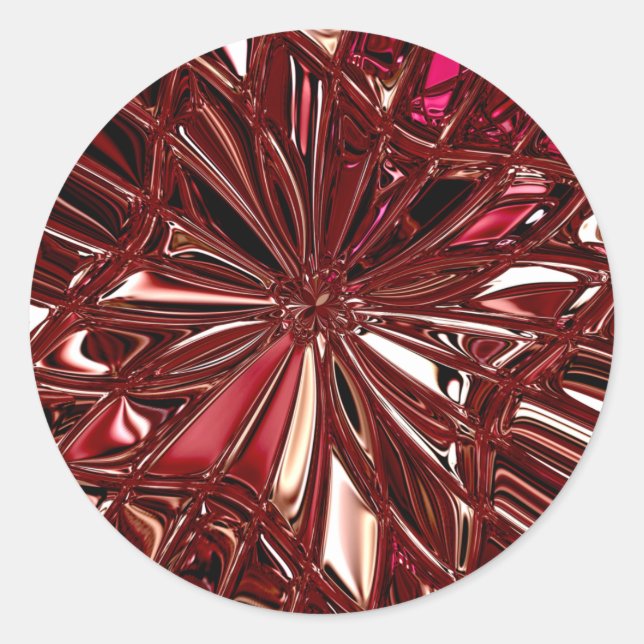 Pegatina de feriado de Navidades de Borgoña (Anverso)