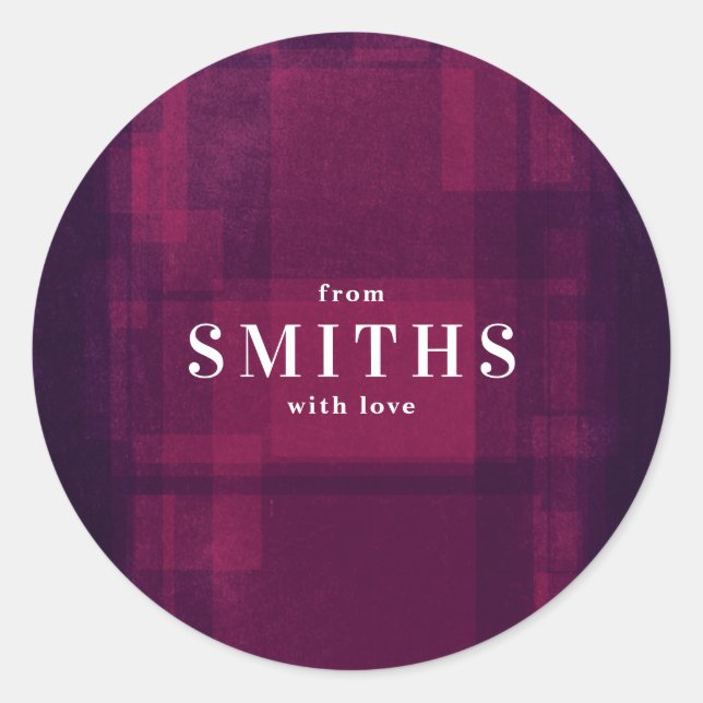 Pegatina de feriado de Navidades de escalada rosa  (Anverso)