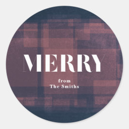 Pegatina de feriado de Navidades de la Marina Merr