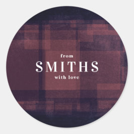 Pegatina de feriado de Navidades de Navy Chalk