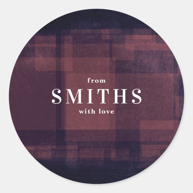 Pegatina de feriado de Navidades de Navy Chalk (Anverso)