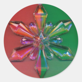 Pegatina de feriado de Navidades de ornamentos de 