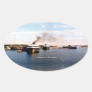 Pegatina de ferries de Ludington